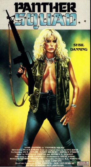 #ThePantherSquad (1984) 
A squad of female mercenaries take on an organization called Space Clean, which is dedicated to stopping space exploration.
#GirlsWithGuns #SybilDanning
#FilmX  📽️  🎬