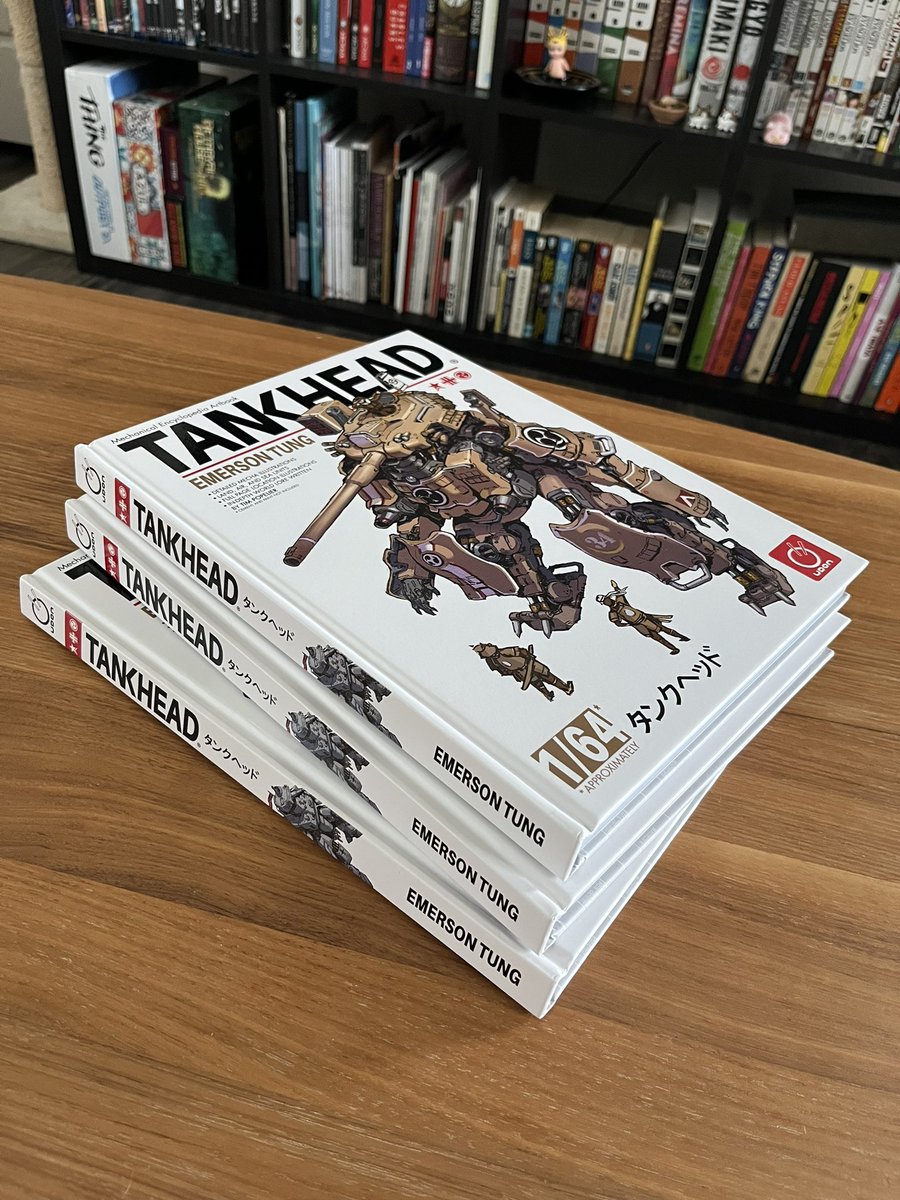 Advance copies of my TANKHEAD narrative artbook just arrived from our publisher @UdonEnt ! Will be posting some video previews this coming week! #artbook #mecha #artistsontwitter