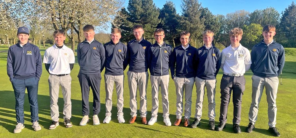 Congratulations 🎉 to our Under 18 Boys - who won away in North Wales today - 9 - 6 

#teamstaffs 
#staffsgolf