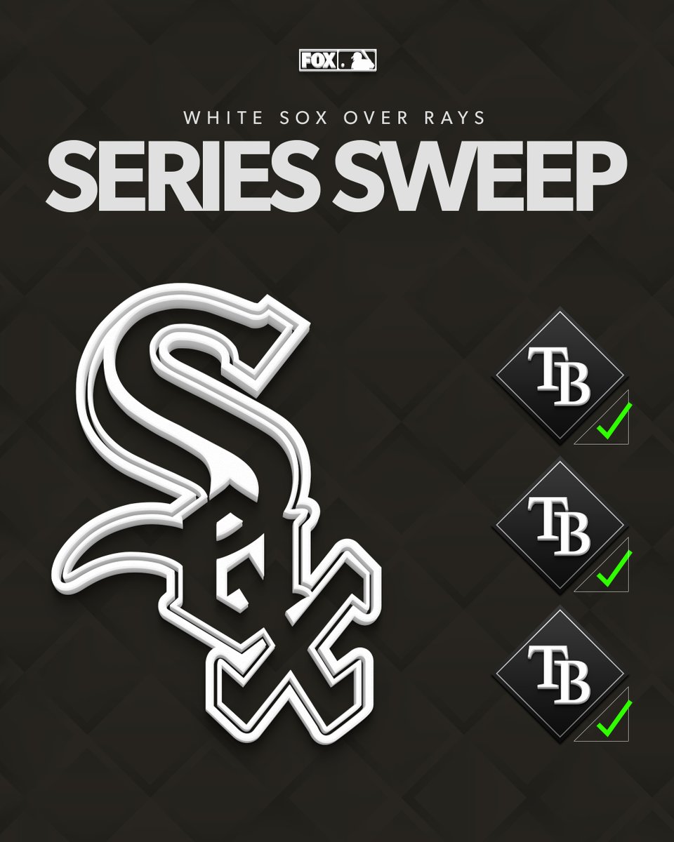 The White Sox complete the sweep of the Rays! 🧹