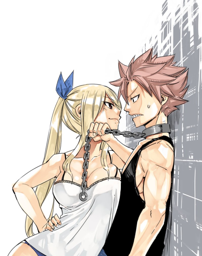 Natsu as a dom         or      Lucy as a dom