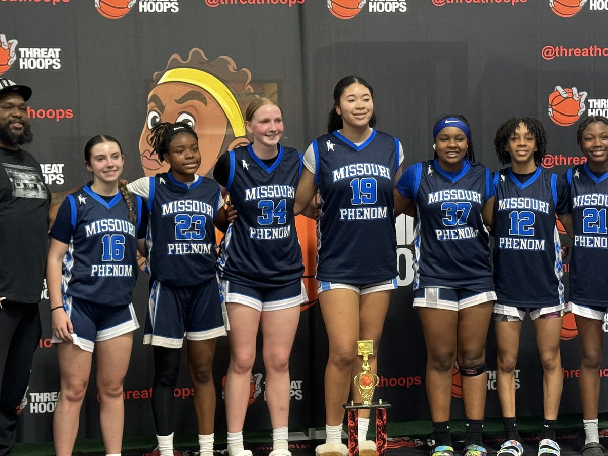 @ThreatHoops @LarrySs40 @MissouriPhenom @greglogs @BSouciecoach 1st place in High School Division. Beat a great SEMO Bulls team in championship. This team is 🔥🔥💯. Up next Wichita Ks Hoop Fest. just a ⛹️‍♀️🏀 trying to get better💯‼️. Thanks Coach 💯