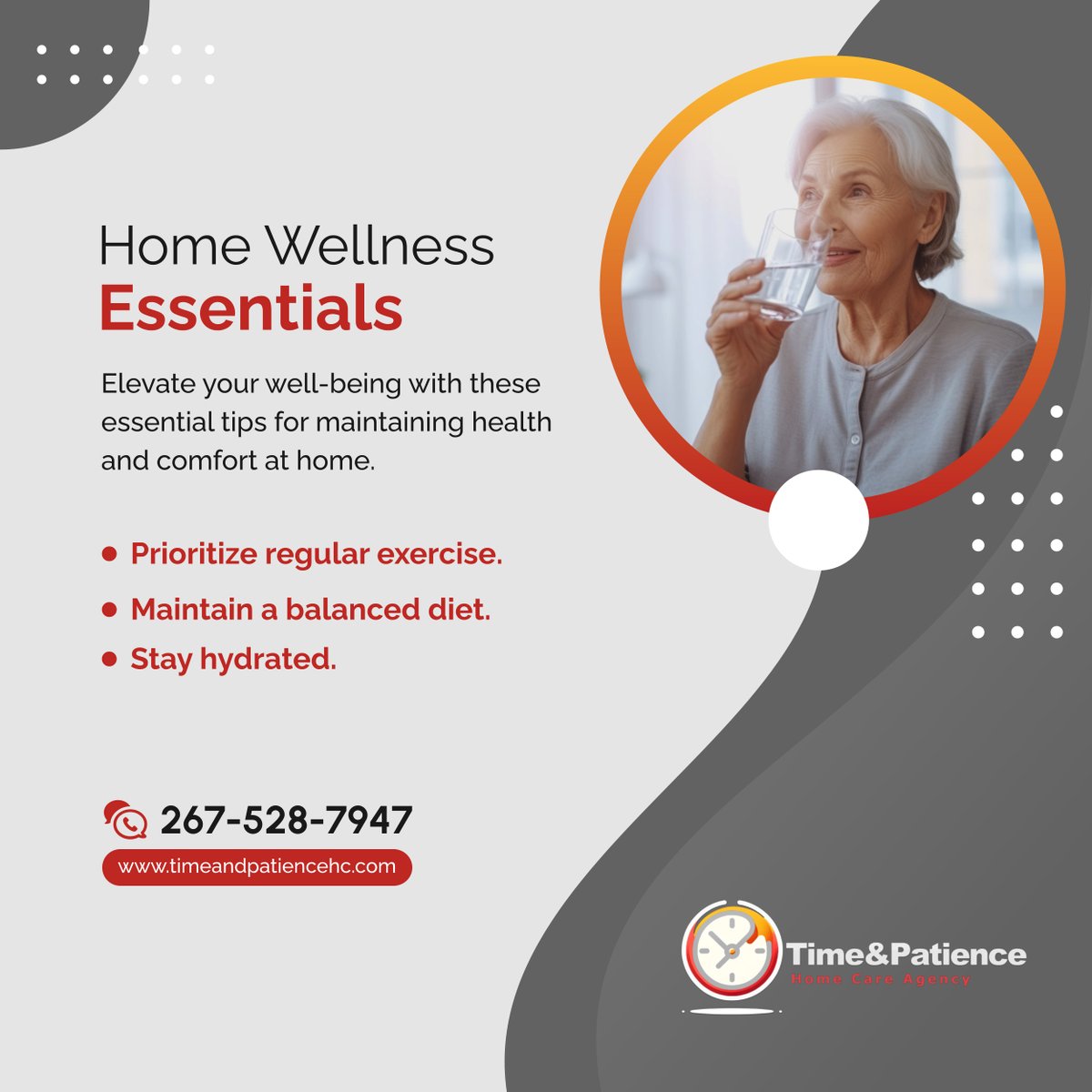 Improve your well-being with these simple yet effective home wellness tips. Start implementing them today for a healthier tomorrow!

#PhiladelphiaPA #HomeCare #WellnessTips