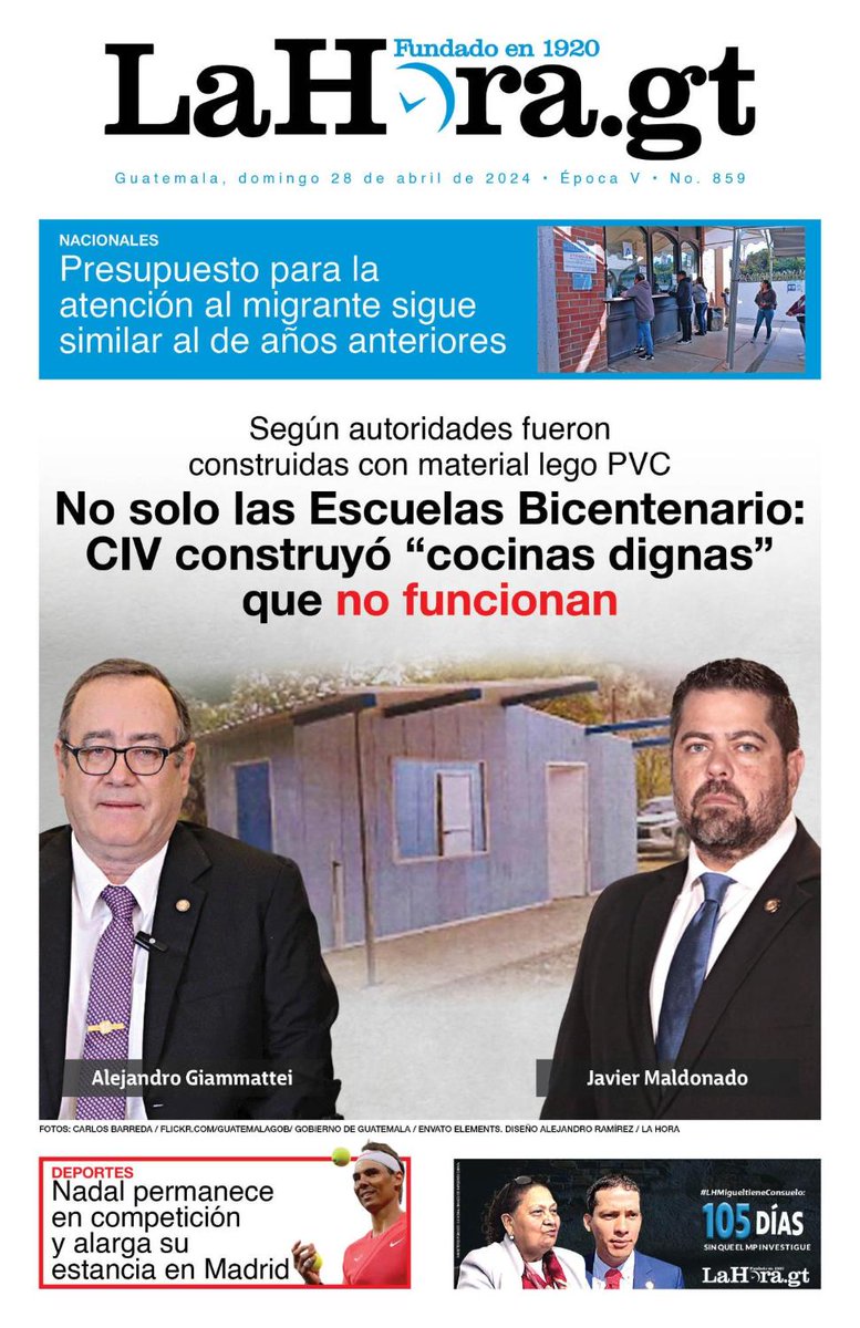 #PORTADADEHOY

📌 No solo las Escuelas Bicentenario: CIV construyó “cocinas dignas” que no funcionan

Más información 👉 lnk.bio/s/6bf97