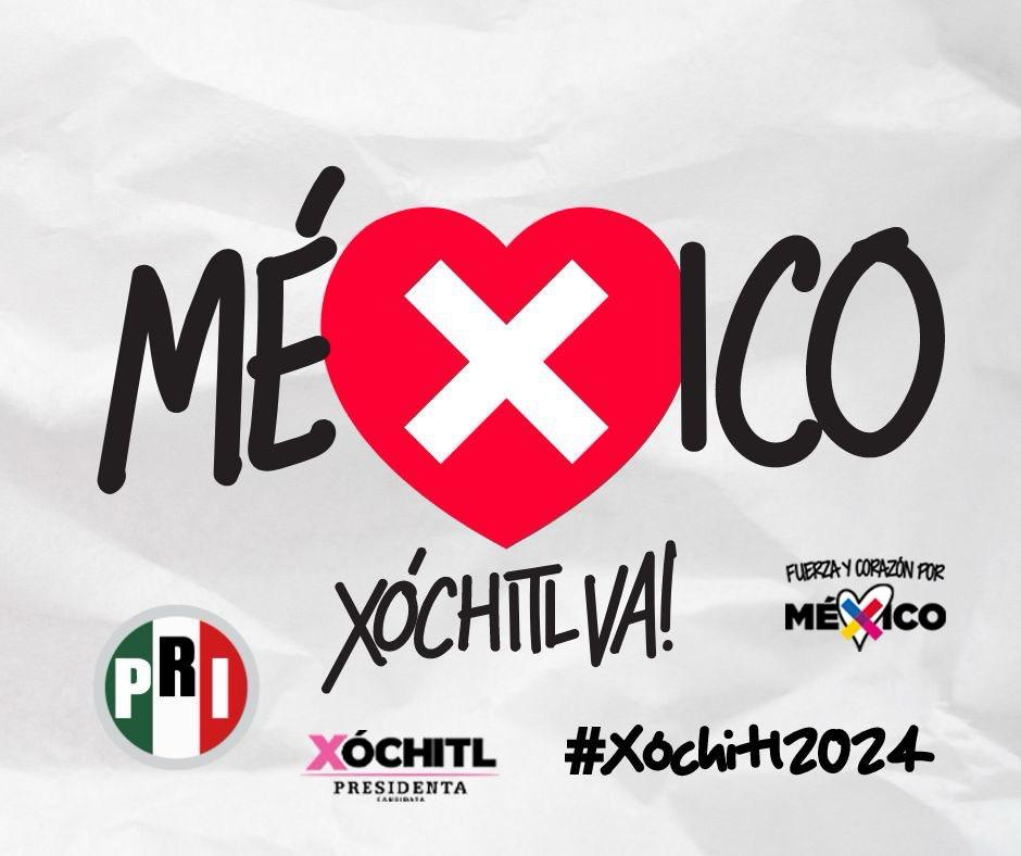 PRICIzc's tweet photo. Con #Xóchitl2024, México volverá a la ruta del desarrollo, habrá generación de empleos, acceso a la salud para todos, seguridad y educación. El @PRI_Nacional apoya firmemente a @XochitlGalvez. 🟢⚪️🔴 https://t.co/bMjt7kOI25