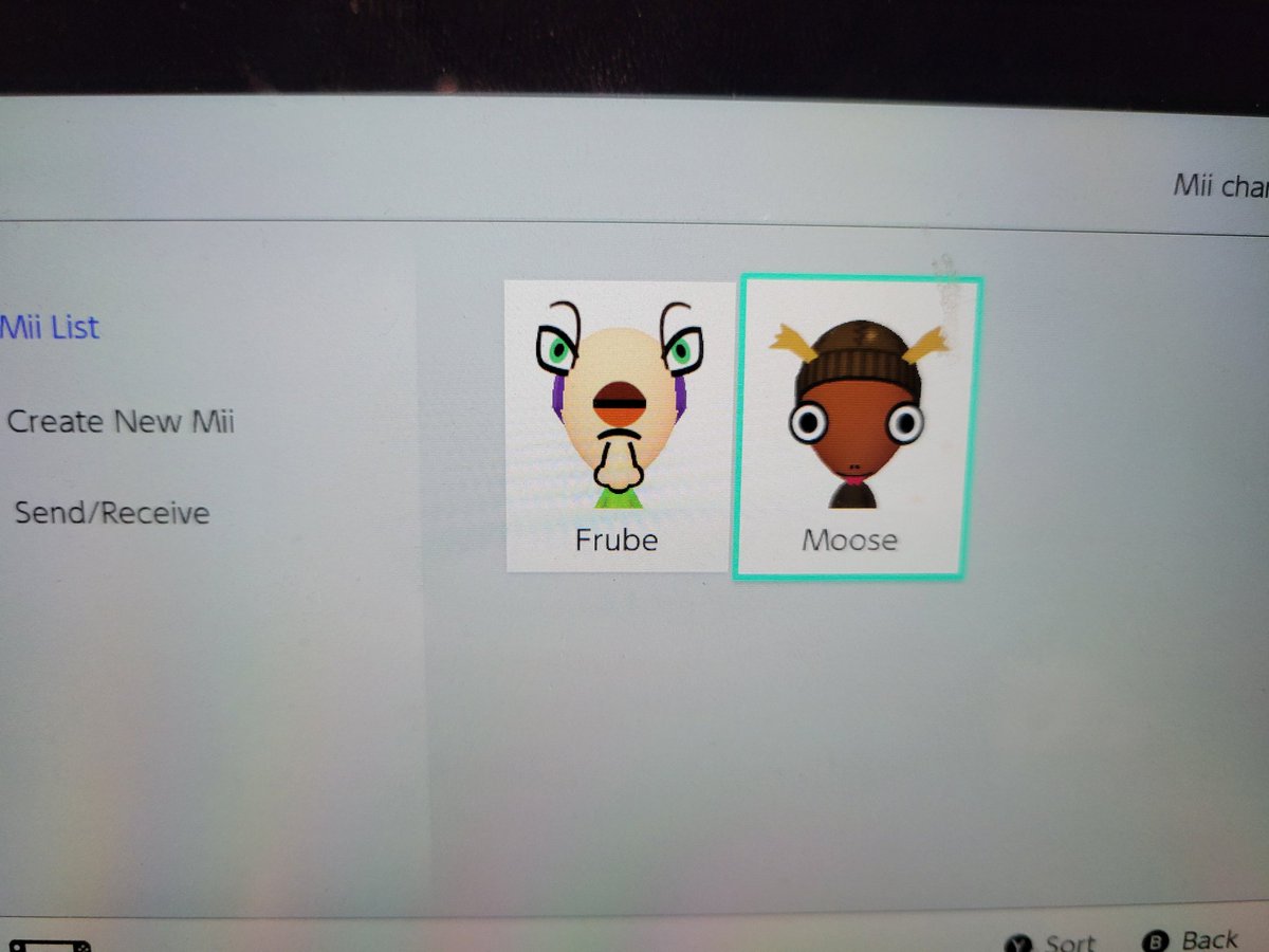 For context, the Mii on the left is the one she hates. Thanks for the new addition to the family, Skitty LMAO