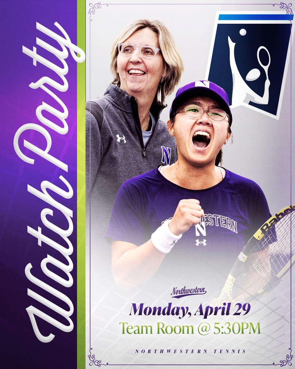 Our journey’s just getting started… ⏳ Celebrate with us tomorrow at our NCAA Selection Show Watch Party! Join us at 4:30 in Combe Tennis Center to hit some tennis balls with the team, then stay to find out where our NCAA Tournament will begin 💜