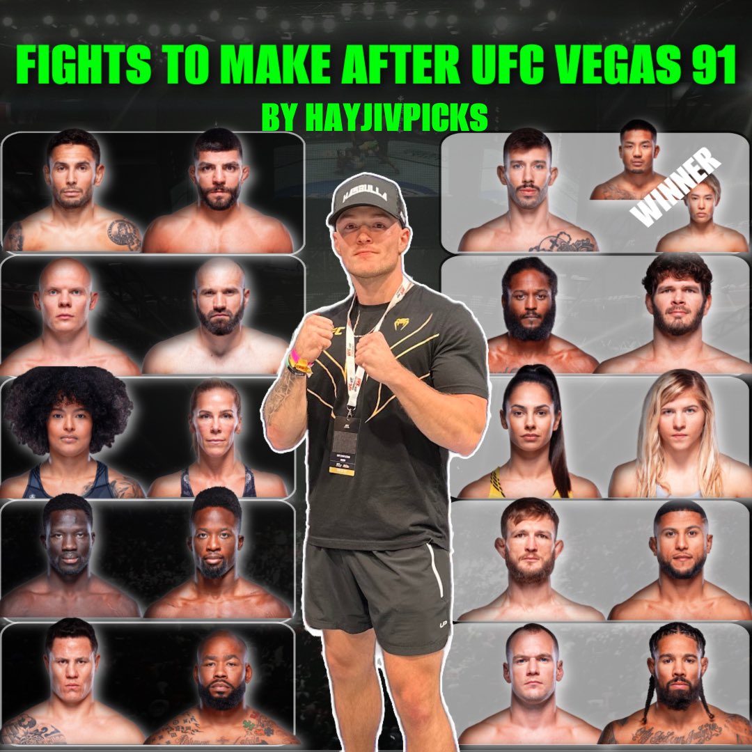 Every fight to make after UFC Vegas 91 👊 do you agree? #ufcvegas91