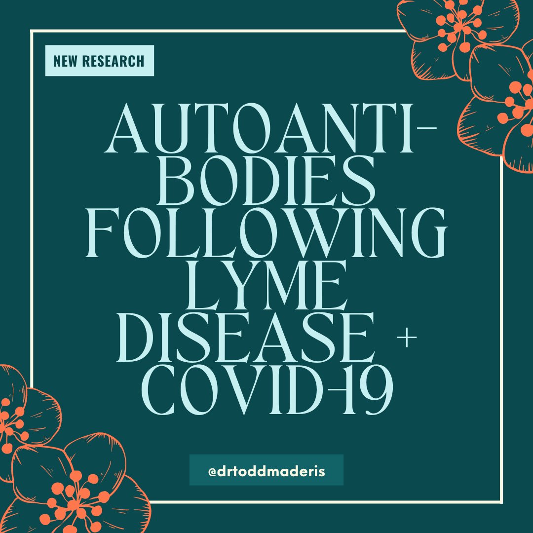 [NEW RESEARCH] Autoantibodies following Lyme Disease + COVID-19 In recent years, there has been increased awareness of the association between infections and #autoimmune conditions. One of the possible causes of #LongCOVID was the virus, which contributed to autoimmunity. In