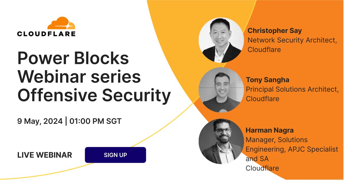 Don't miss out on our Power Blocks Webinar Series, featuring 8 insightful sessions that will reshape your understanding of cybersecurity from a cloud-based approach. Sign up today! cfl.re/3UjdGHu