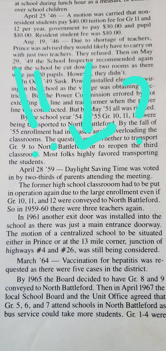 Reading my hometown history book - Footsteps In Time - and I have some questions about what was going on at Prince in '59.