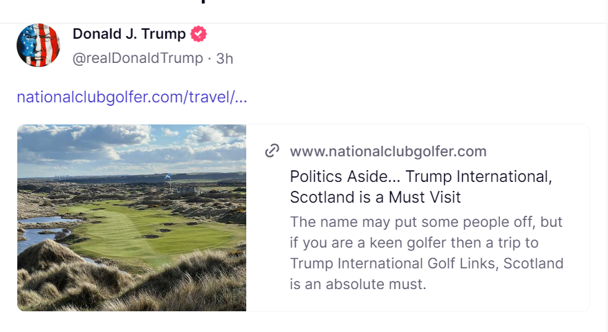 Don't bother, if I were you people: It doesn't belong to Trump, He hasn't paid for it yet, And we are about to repossess it! Also, there is this 🇬🇧 fraud investigation right here.👇 'Calls for UK police to probe Trump's fraudulent Scots homes value boost at Scottish golf course'