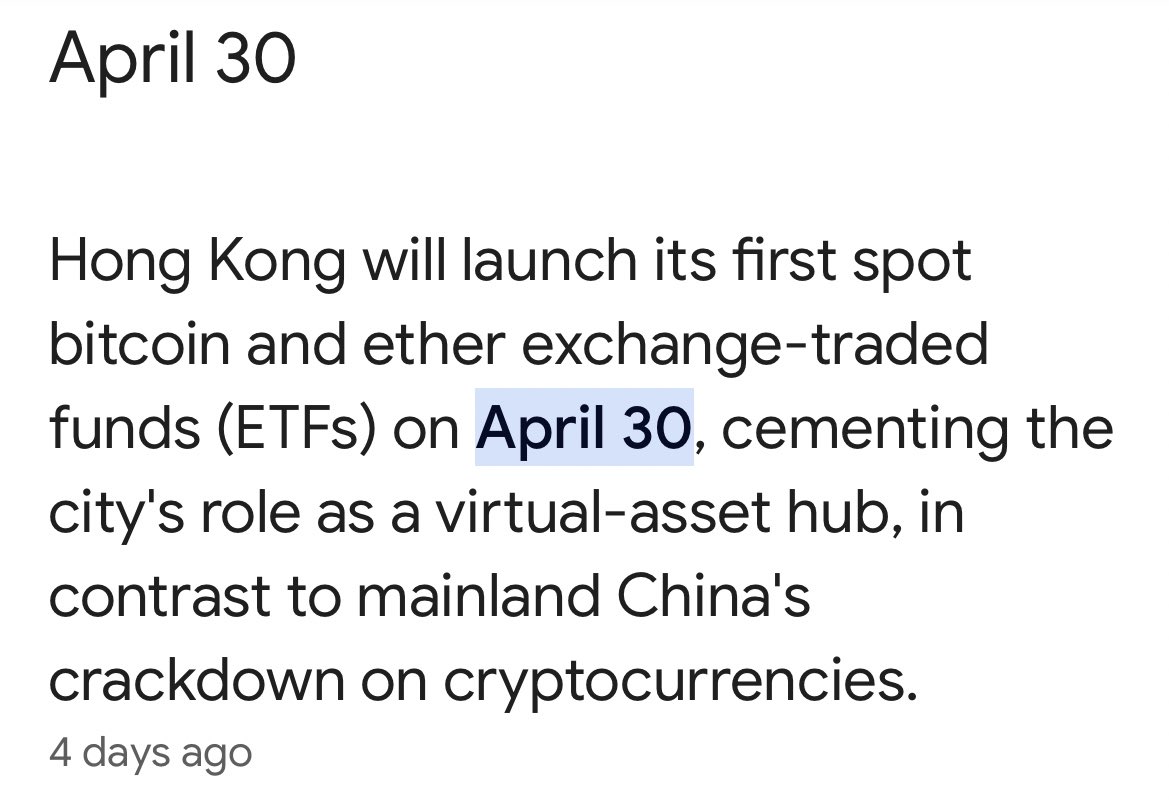 The 30th of this month signals the beginning of Chinese $BTC / $ETH #ETF inflows . . 
Hope my $JASMY family is enjoying the ride !!!  🤲🏻💎🧡
#OnlyTheBeginning