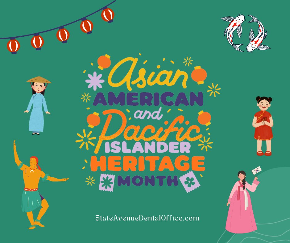 🌺 Asian and Pacific Heritage Month! 

We’re celebrating the rich culture & contributions of Asian and Pacific Islanders. Join us in honoring this vibrant community all month long. Here's to diversity & heritage! 🎉

#AsianPacificHeritageMay#StateAvenueDental #CelebrateDiversity