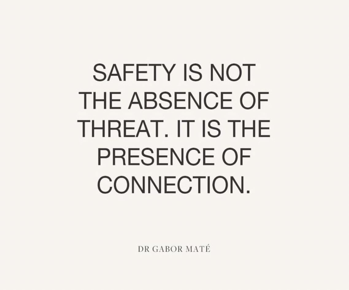 Separation is the sickness. Connection is the cure. 

@DrGaborMate