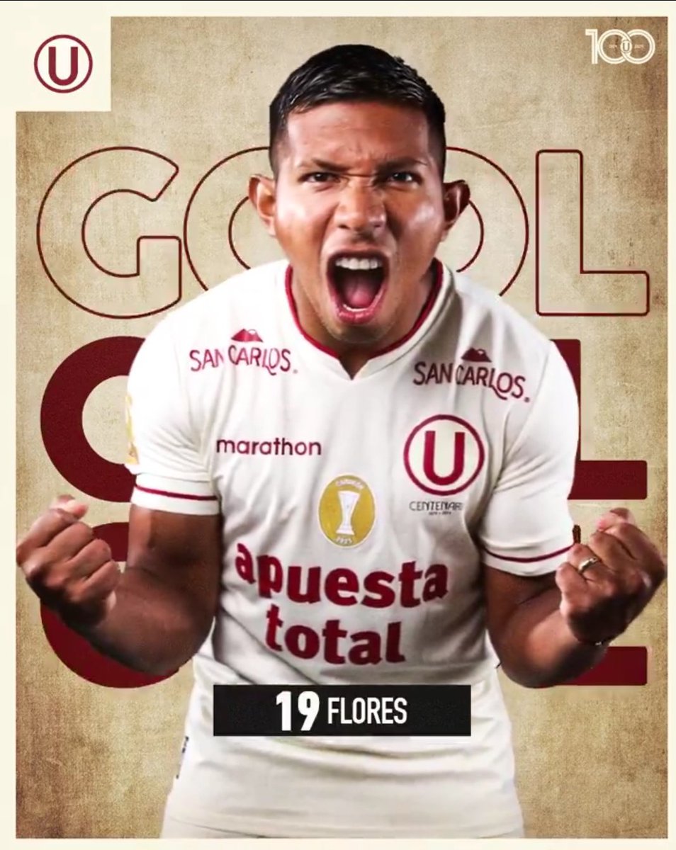 10mo gol de Edison Flores desde su retorno a @Universitario ⚽💪