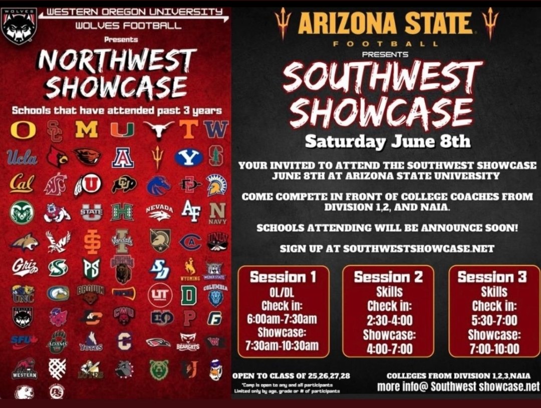 Thank you @TheSWShowcase for the invite. All signed up and ready to go to work June 8th. 🔥 🔥 @PHHS_Panthers @coachjgoodloe @GametimeRC