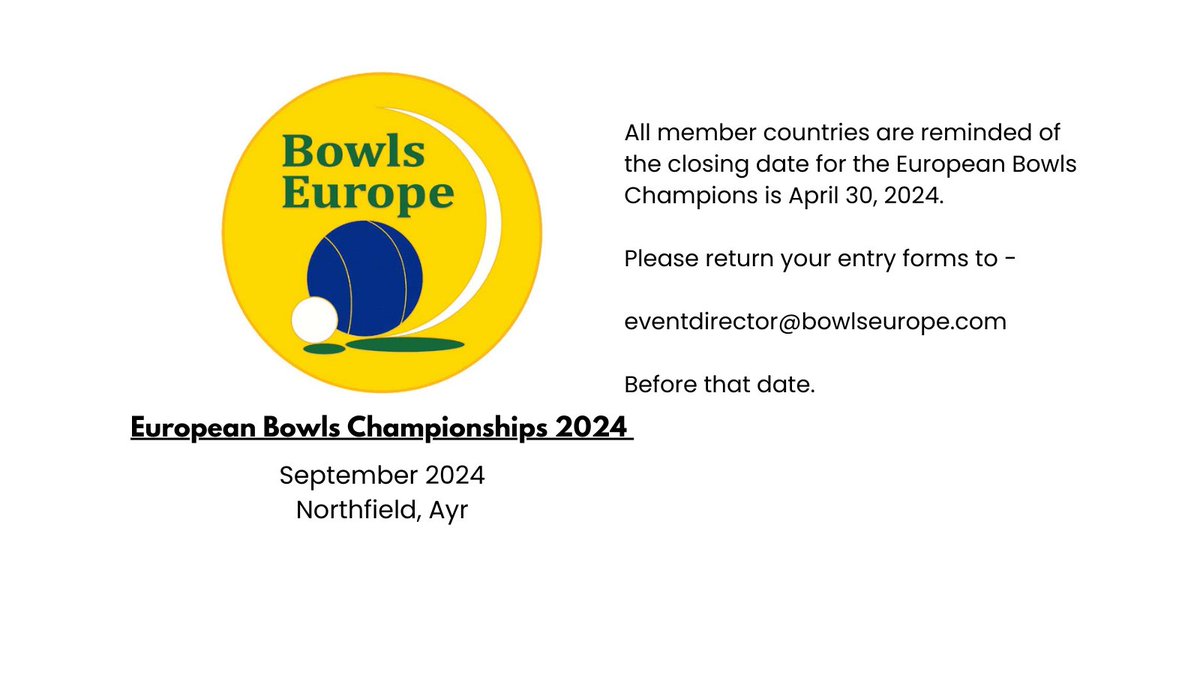 Bowls Europe Ltd 🌍 (@bowlseuropeltd) on Twitter photo 