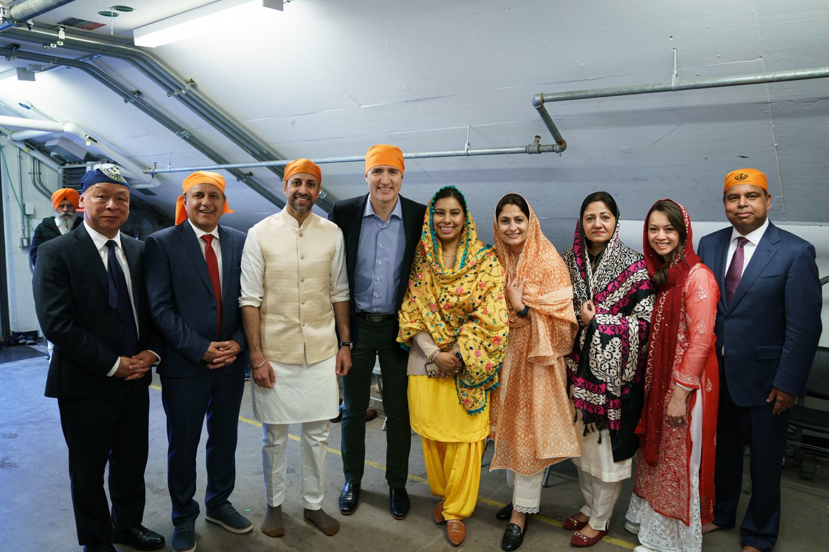 An honour to join the Prime Minister alongside colleagues for Khalsa Day celebrations in downtown Toronto today!