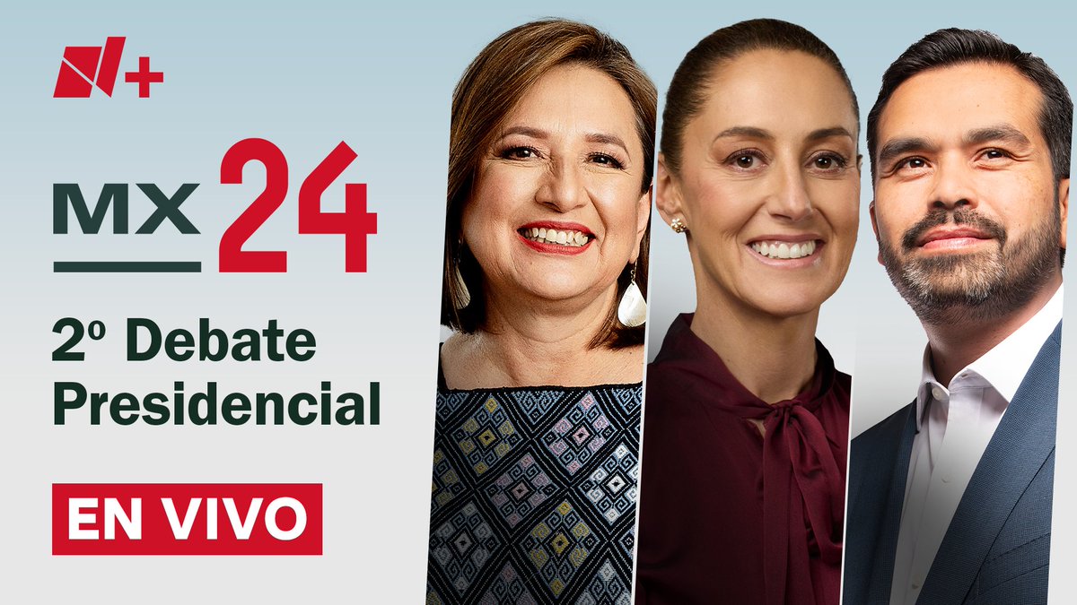 Sigue todos los detalles del segundo #DebatePresidencial. Síguelo en vivo en nuestro canal de YouTube. youtube.com/watch?v=Fsel-N… #EleccionesMx2024