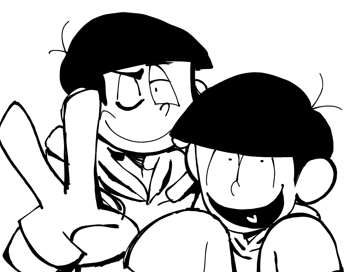 choripanku's tweet photo. karamatsu and jyushimatsu https://t.co/UCRo66T9KP