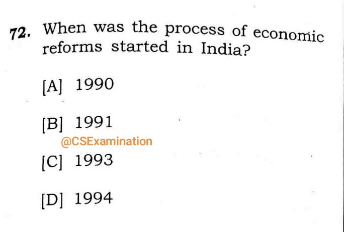 𝗝𝗣𝗦𝗖-𝗣𝗖𝗦 𝗣𝗿𝗲𝗹𝗶𝗺𝘀 𝗘𝘅𝗮𝗺 - 2024

Topic:  Indian Economy / Economic Reforms in India

𝗖𝗼𝗺𝗺𝗲𝗻𝘁 𝘆𝗼𝘂𝗿 𝗮𝗻𝘀𝘄𝗲𝗿 !

#UPSCPrelims2024 #UPSC #uppsc #roaro #mppsc #ukpsc #HPSC #JPSC
