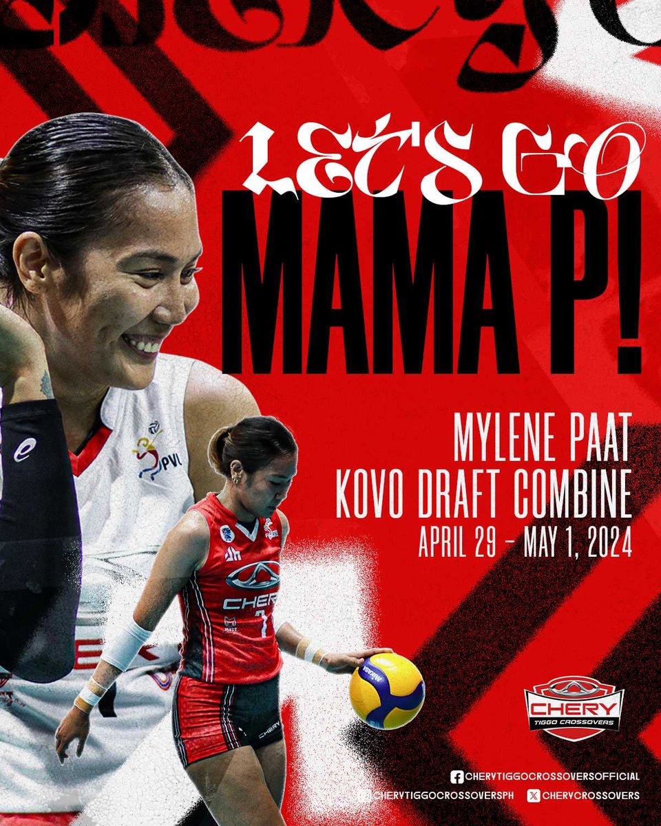 Go get ‘em, My! 🫰🫰🫰 Our very own Mylene Paat is in South Korea to take part in the KOVO tryouts. While holding it down here to begin the #PVL2024 semis, the CHERY fam’s sending all the love Mama P’s way! #EngineStartCHERY #CHERYAarangkadaNa #CHERYonTOP