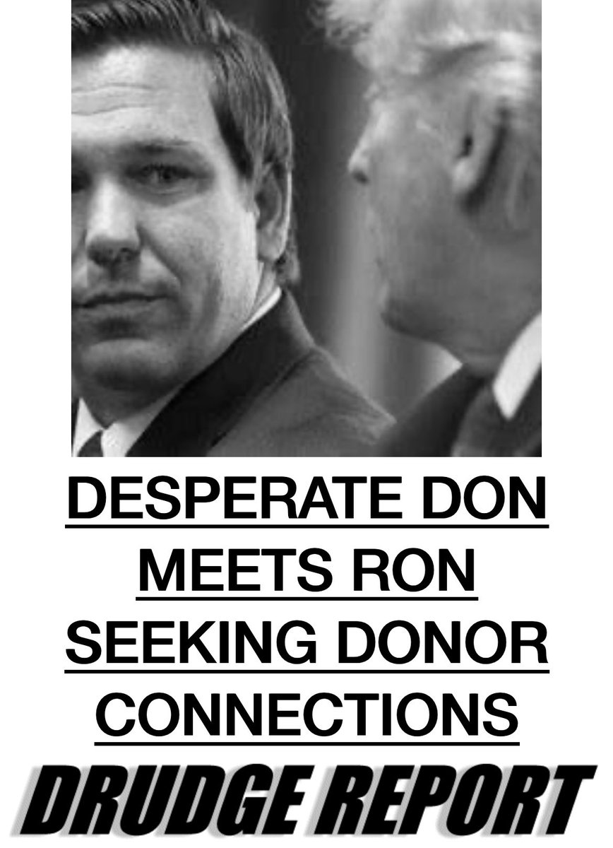 I guess we are about to get another Trump post about how Drudge used to be good but now he sucks.