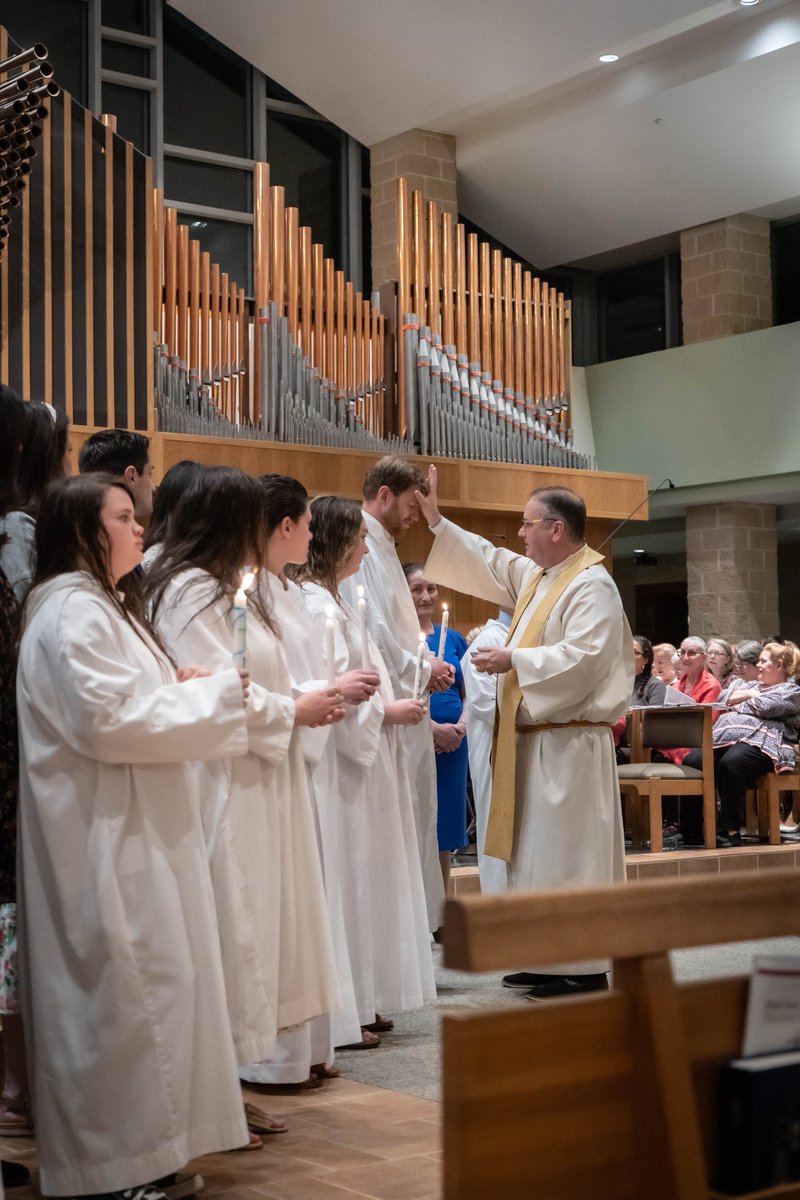 As we enter into the fifth week of Easter, we extend our congratulations to our newly baptized and confirmed brothers and sisters in Christ, welcomed into the Catholic Church this Easter Vigil! #EasterVigil