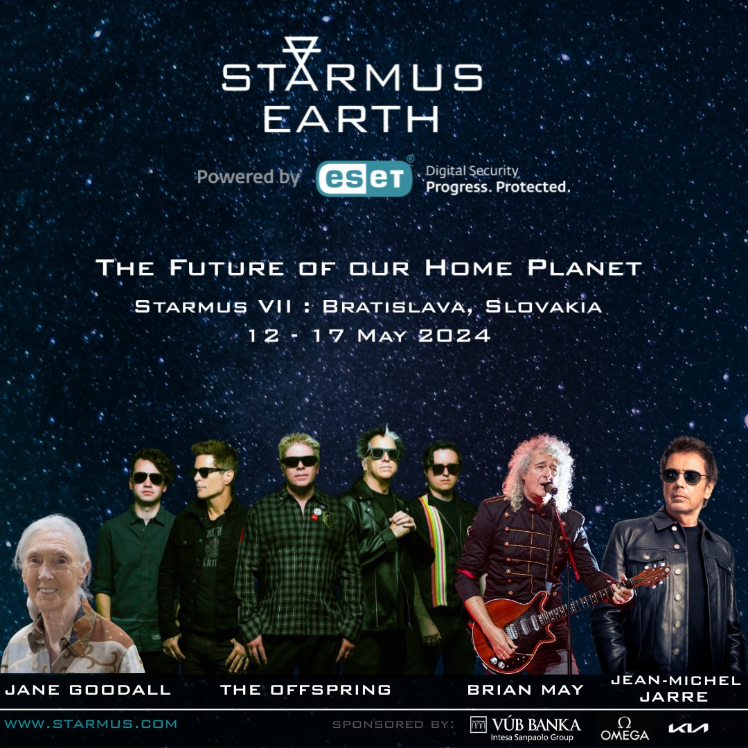 SLOVAKIA! Starmus Festival in Bratislava is less than 2 weeks away! Get tickets & more information now at starmus.com.