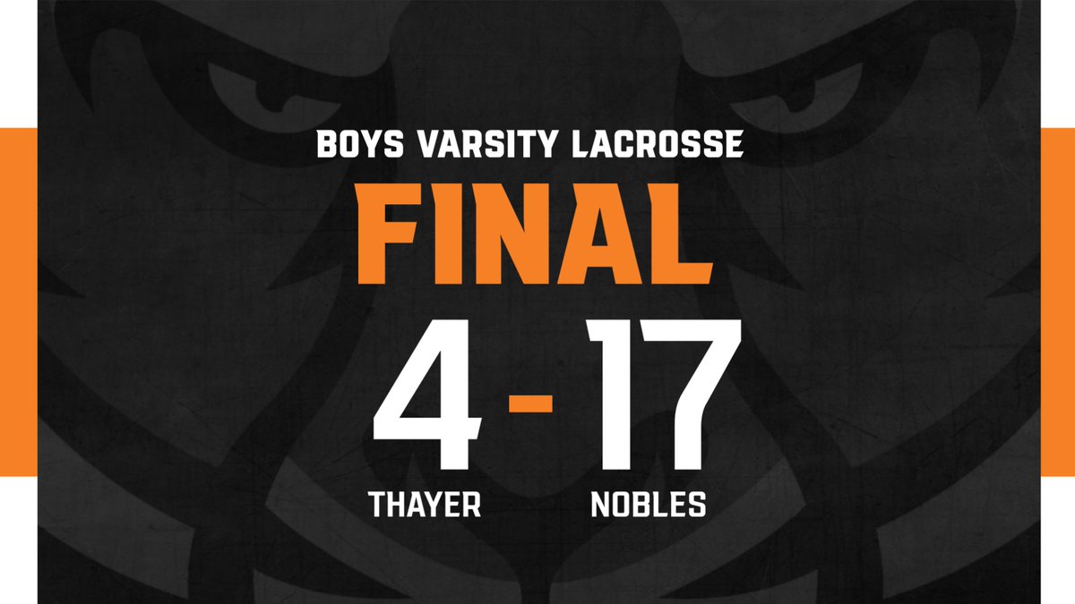 FINAL | Boys Varsity Lacrosse 🥍 Nate Austin-Johnstone '24 | 2 Goals Tyler Chouinard '25 | 1 Goal Teddy Lally '25 | 1 Goal