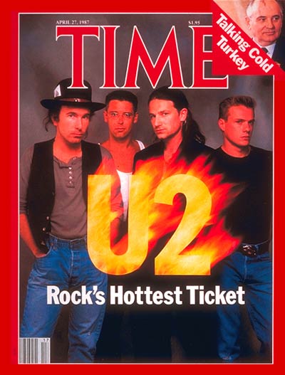 On this day in 1987, U2 made the cover of Time magazine with the
