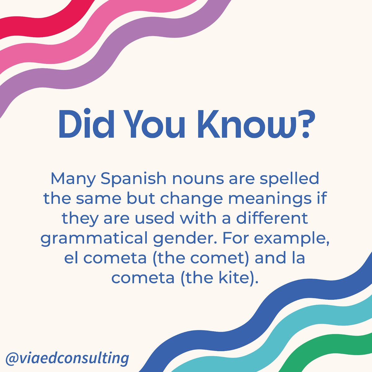 Why do Spanish nouns change meaning based on grammatical gender? It’s about how language reflects our perception. Take ‘el frente’ and ‘la frente’ for instance. The masculine ‘frente’ refers to a physical front, while the feminine ‘frente’ points to a part of the body.🧠💡 #TRIS