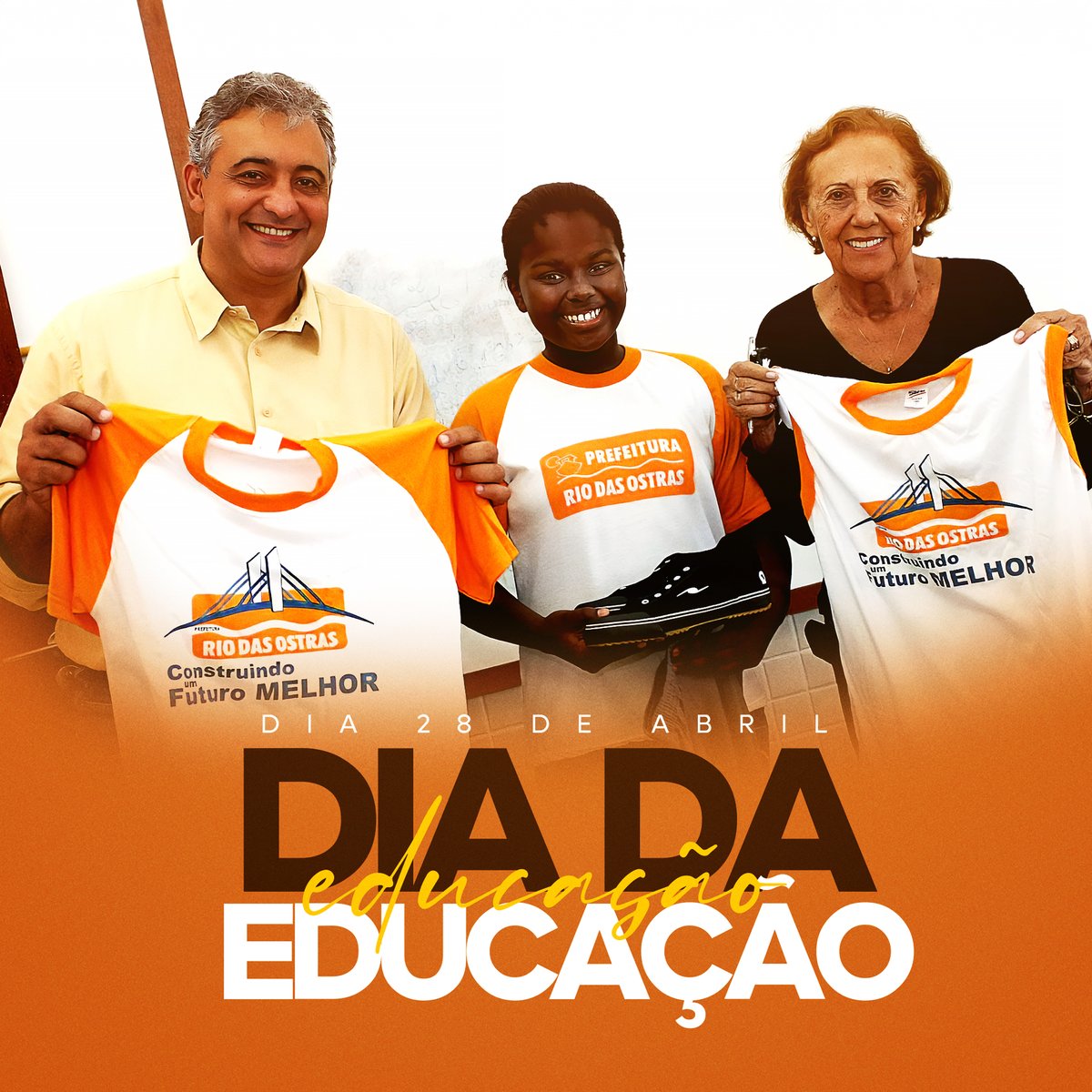 Hoje é o Dia da Educação e quero celebrar a parceria incrível com Dona Lina, nossa saudosa Secretária de Educação. Juntos, elevamos nossa educação a níveis de excelência, com prêmios nacionais e sucesso para milhares de jovens. Investir em educação é investir no futuro. Honramos…