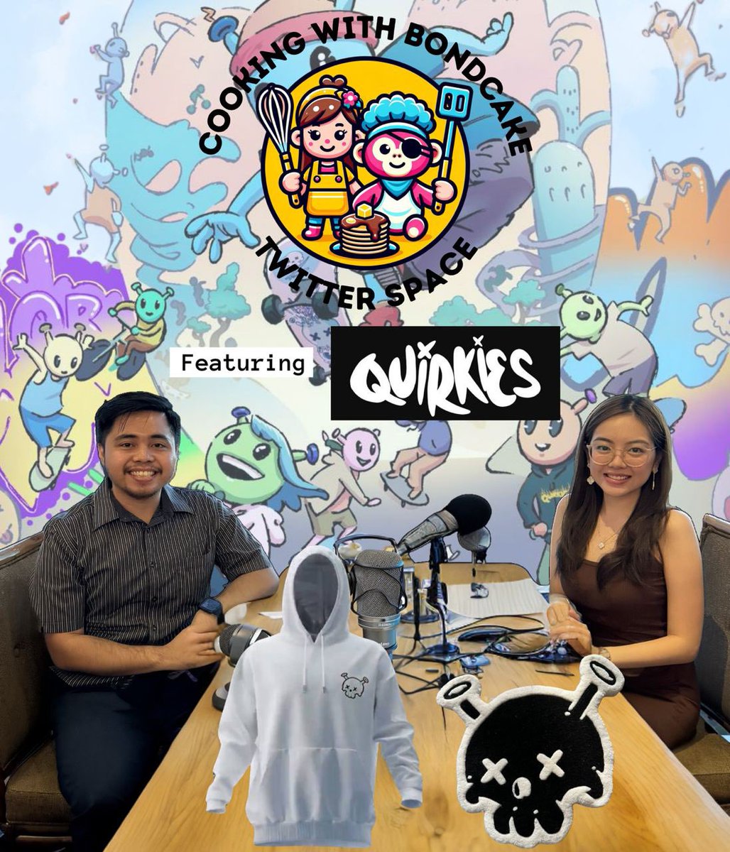 jbondwagon's tweet photo. Cooking with BondCake is getting Quirky this Wednesday!

@bondcakecooks hosts @OneAndOnlyPapii, Head of Web3 for @quirkiesnft. He’ll share what Quirkies is cooking from web3, to streetwear, to comic-con, &amp; more!

WEN?

🕕 WED, 10AM ET

Set reminders here: https://t.co/oeBGjW1QZX https://t.co/O0VLFFbn7y