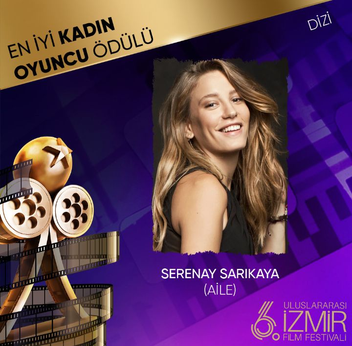 6th International Izmir Film Festival Public Voting Started

#SerenaySarıkaya was nominated for 'Best actress ' in the 6th Izmir Film Festival award voting.
 
Link to vote: izmirfilmfest.org/oylama/diziler…