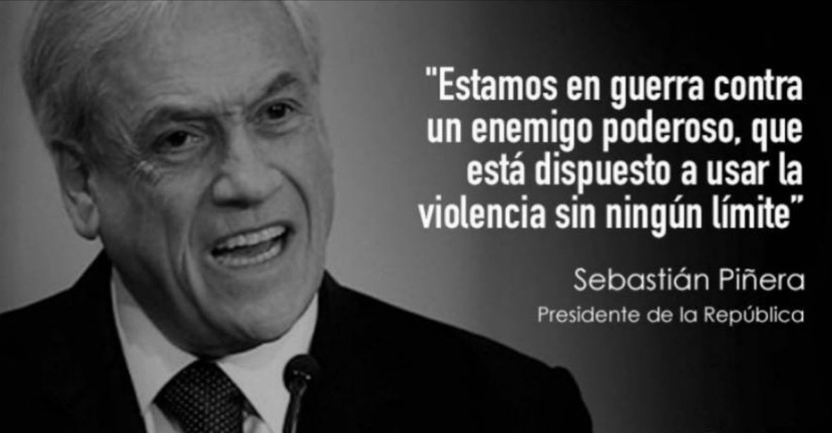 Estimado Presidente @sebastianpinera cuanta razón tenía.