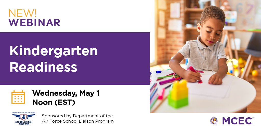 Preparing military families for their child's kindergarten journey - let's explore social, emotional, and academic readiness together! Register here: bit.ly/3UlsoO7