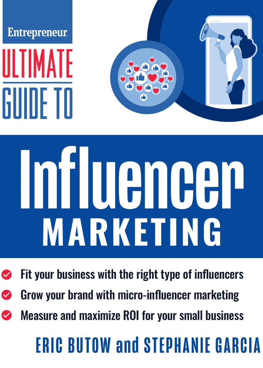JUST ANNOUNCED! The Ultimate Guide to Influencer Marketing by @HeyStephanie and @EButow arrives May 7th. It's available for pre-order now on Amazon. Yay 🎉Order Now and get your #Influencer in motion ⚡#UltimateInfluencer @EntBooks amzn.to/49RUMgG @EntBooks