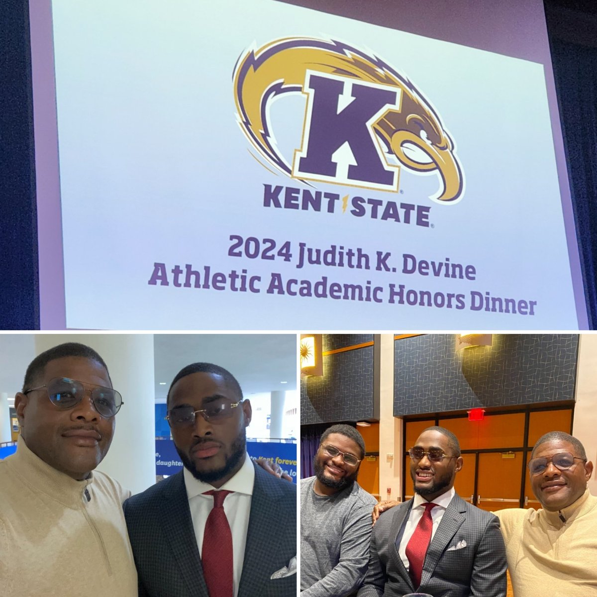 So proud of his accomplishments on and off the field!! Graduated college with a Business degree and a 3.71 cumulative gpa!!😍💪🏾
#DeansList👨🏾‍🎓
#HonorsDinner🏆
#ScholarAthlete📚🏈
#NaimTheDream🐐🦍 
#KentStateUniversityAlum
#CharlesCountyEliteOG💙💛