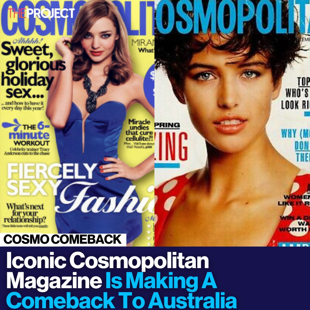 The iconic magazine Cosmopolitan is making a comeback to Australia, nearly 6 years after it was cancelled.

READ MORE: brnw.ch/21wJgut