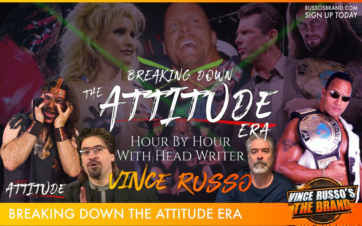 ChannelAttitude.com RussosBrand.com BREAKING DOWN #TheAttitudeEra #AttitudeEra @THEVinceRusso @JRsBBQ
