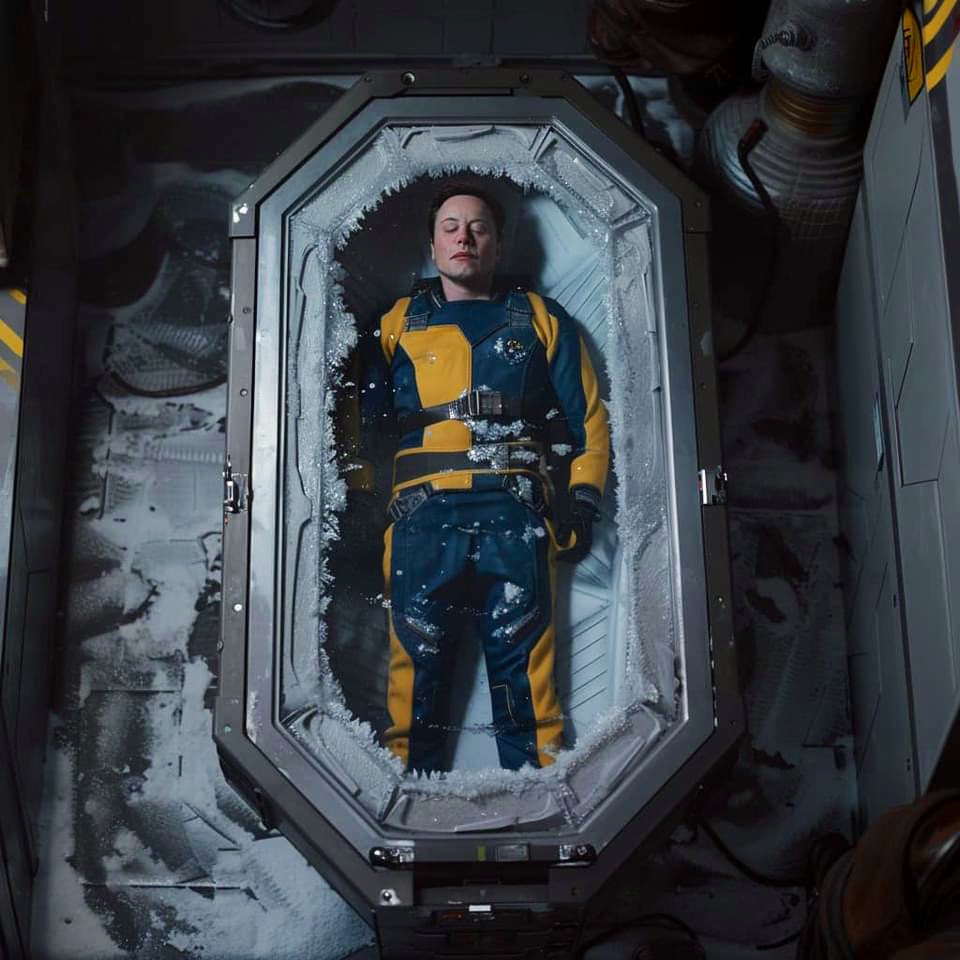 Evan Kirstel #B2B #TechFluencer on X: "Fallout TV series season 2 leak. Elon  Musk frozen in a cryopod. #fallout #FalloutTVShow 😝  https://t.co/YXhcai8UXh" / X