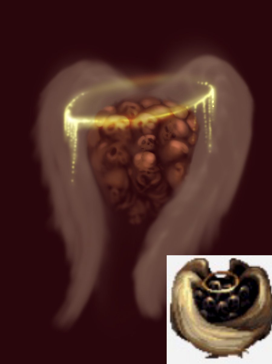 GN
WIP angel 👼 illustration
Needs more wings 🪽 
…
Very
Work in Progress
 for The Forsaken Lands, #ywns game book 
📕 by #dethsoft #design #indiegame 
#fantasyart #HorrorArt 
~Concept art giga thread~
All works in progress, art may change or be different from the final product.