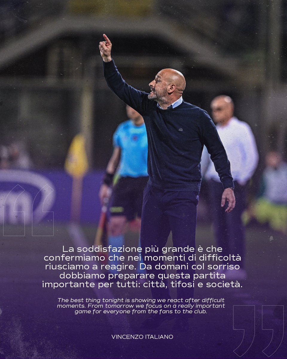 Vincenzo Italiano 🎙️

#ForzaViola #FiorentinaSassuolo #ACFFiorentina