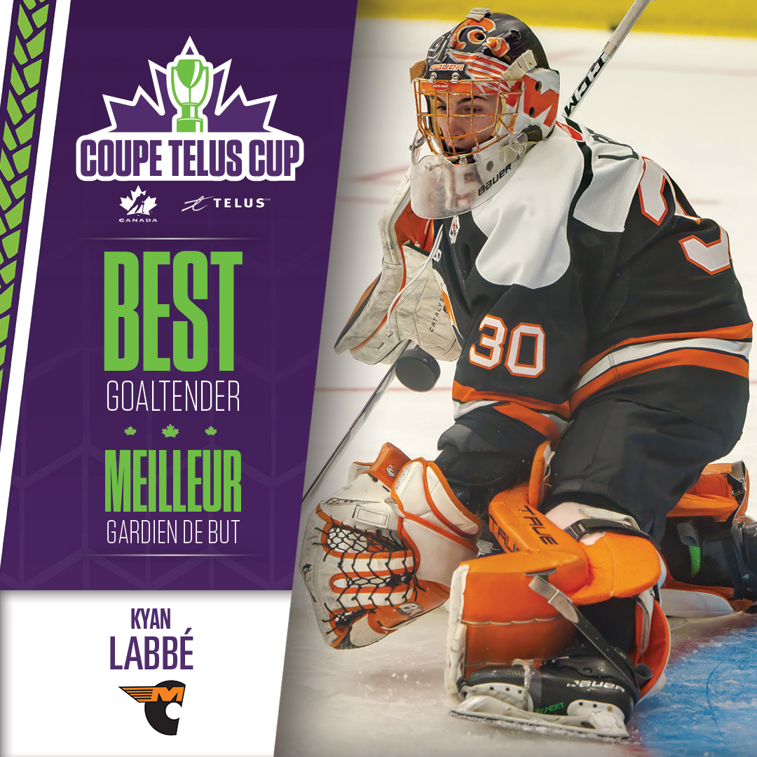 HockeyCanada's tweet photo. @OHFHockey @TELUS @TELUSfr Check out the rest of the #TELUSCup award winners!

Voici les autres lauréats des prix de la #CoupeTELUS!

🏆 Antoine Boudreau – @CantonniersAAA 
🏆 Liam O’Neill – @aaabuffs
🏆 Kyan Labbé – @CantonniersAAA
🏆 Brady Turko – @3Awheatkings https://t.co/xnLSHdMhr0