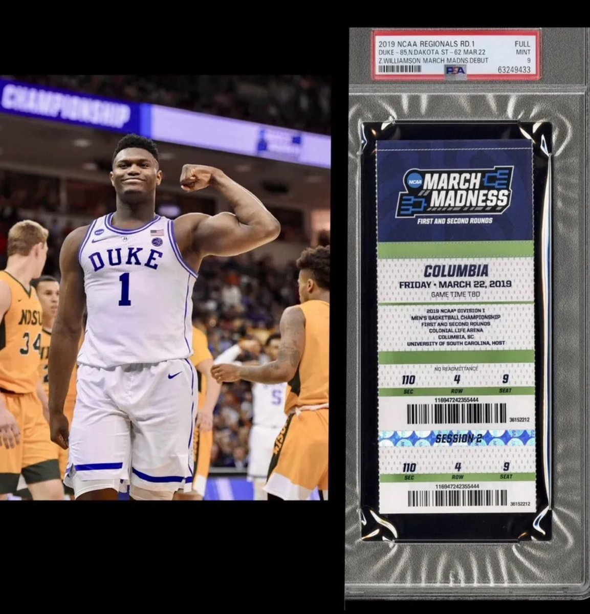 Compcheck2023's tweet image. Zipn march madness debut ticket