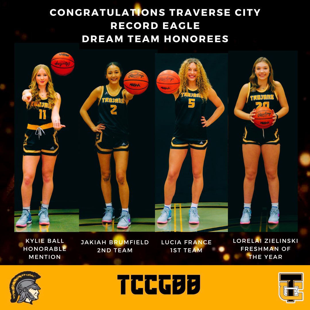 TCCGBB Record Eagle DreamTeamers
Kylie Ball, Jakiah Brumfield, Lucia France, Lorelai Zielinski