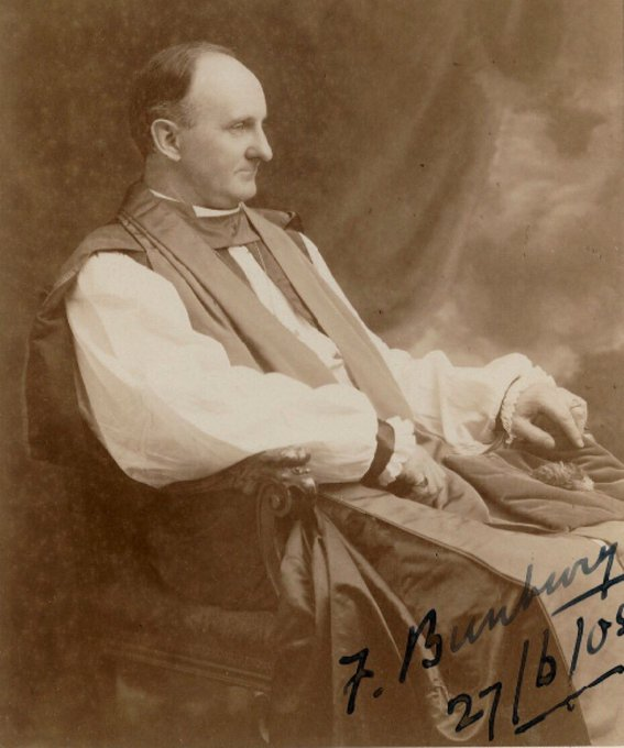 AustAnglican's tweet photo. 29 April 1888: installation of the Very Rev. Frederick William Goldsmith (1853-1932), two days after his arrival in Australia, at St. Georgeβs Cathedral, as third Dean of Perth. #anglican #136years Previously Vicar of Halling (St John the Baptist), Kent. Future Bishop of Bunbury. https://t.co/N16lPxf1fl