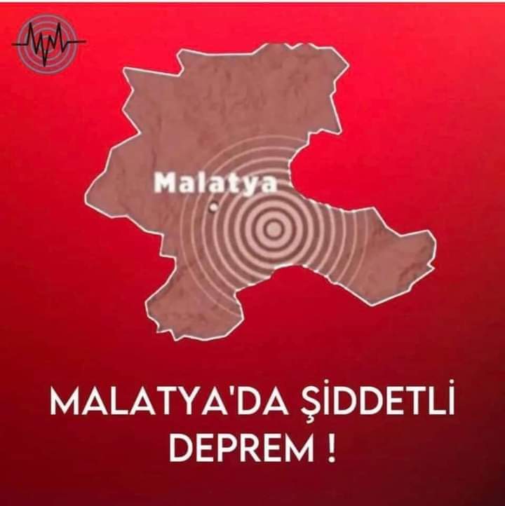 #Malatya #Deprem oldu geçmiş olsun
